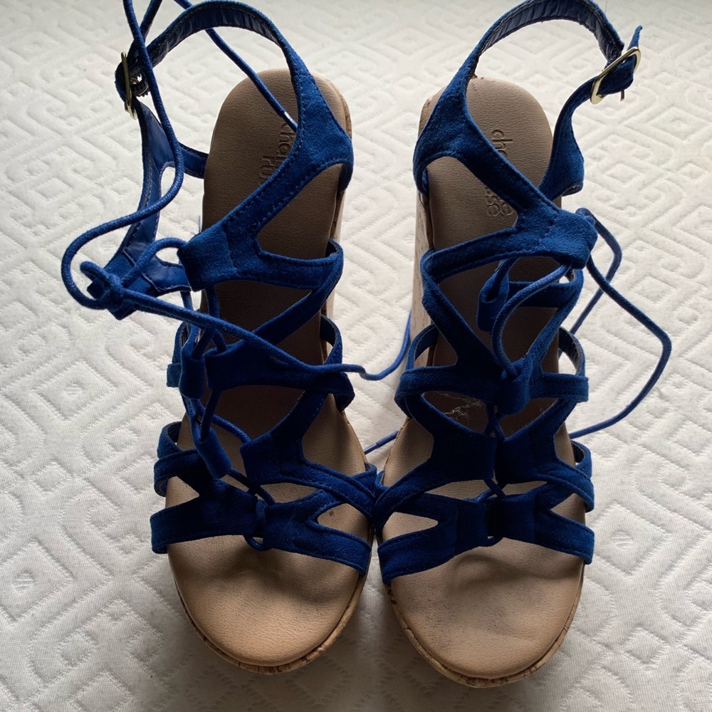 Charlotte Russe blue wedges